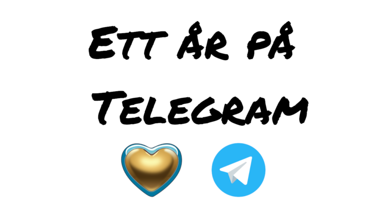 defria ett ar pa telegram